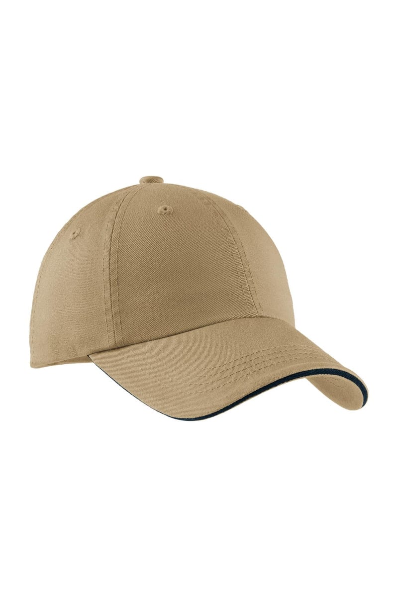 Port Authority Headwear Port Authority® Sandwich Bill Cap with Striped Closure.  C830