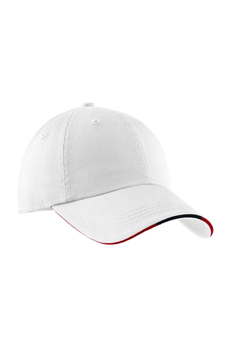 Port Authority Headwear Port Authority® Sandwich Bill Cap with Striped Closure.  C830