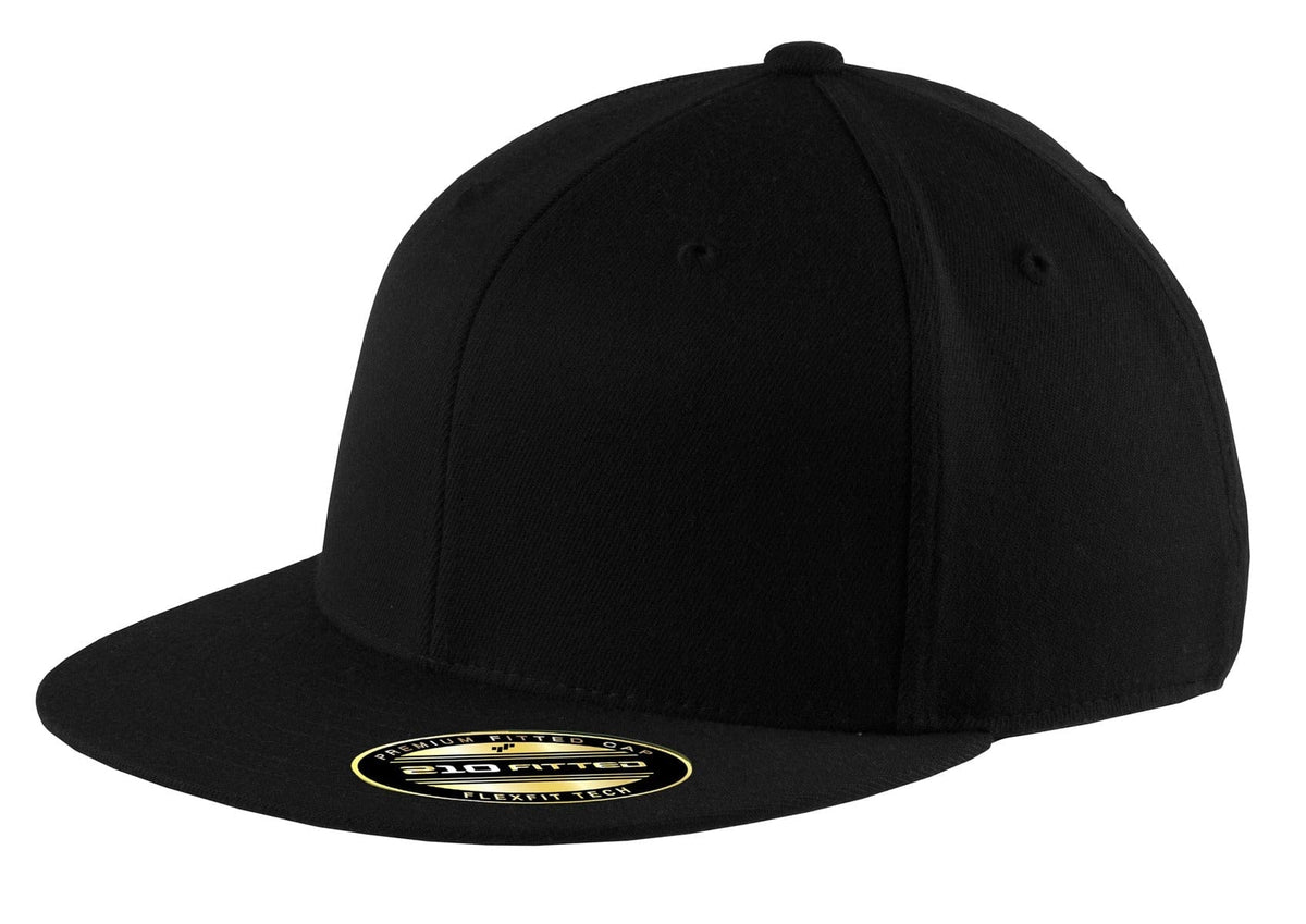 Port Authority Headwear S/M / Black Port Authority Flexfit Flat Bill Cap. C808