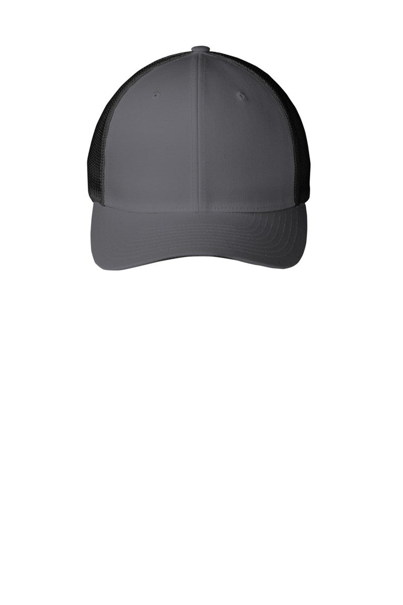 Port Authority Headwear S/M / Graphite/ Black Port Authority® Flexfit® Mesh Back Cap. C812