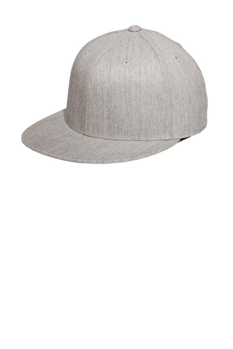 Port Authority Headwear S/M / Heather Grey Port Authority® Flexfit® Flat Bill Cap. C808