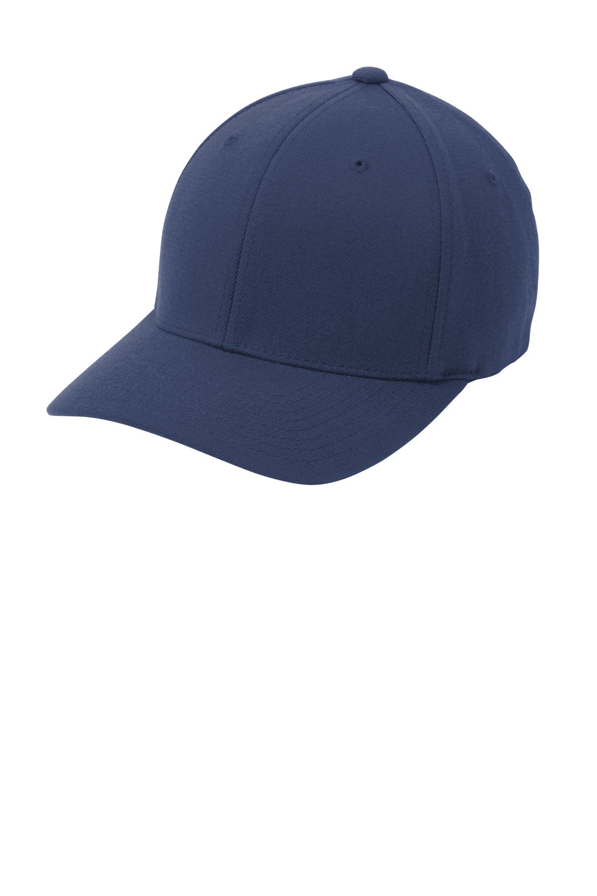 Port Authority Headwear S/M / Navy Port Authority Flexfit Wool Blend Cap. C928