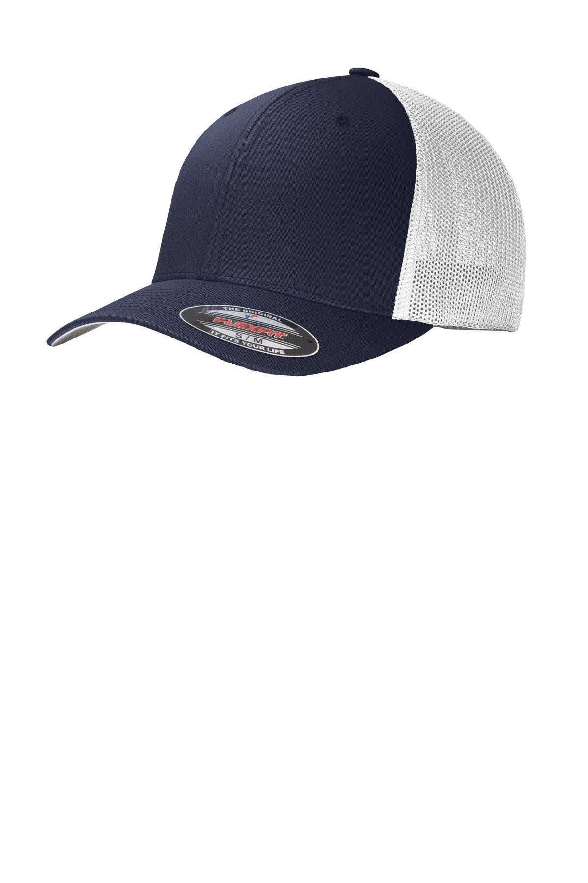 Port Authority Headwear S/M / True Navy/ White Port Authority Flexfit Mesh Back Cap. C812