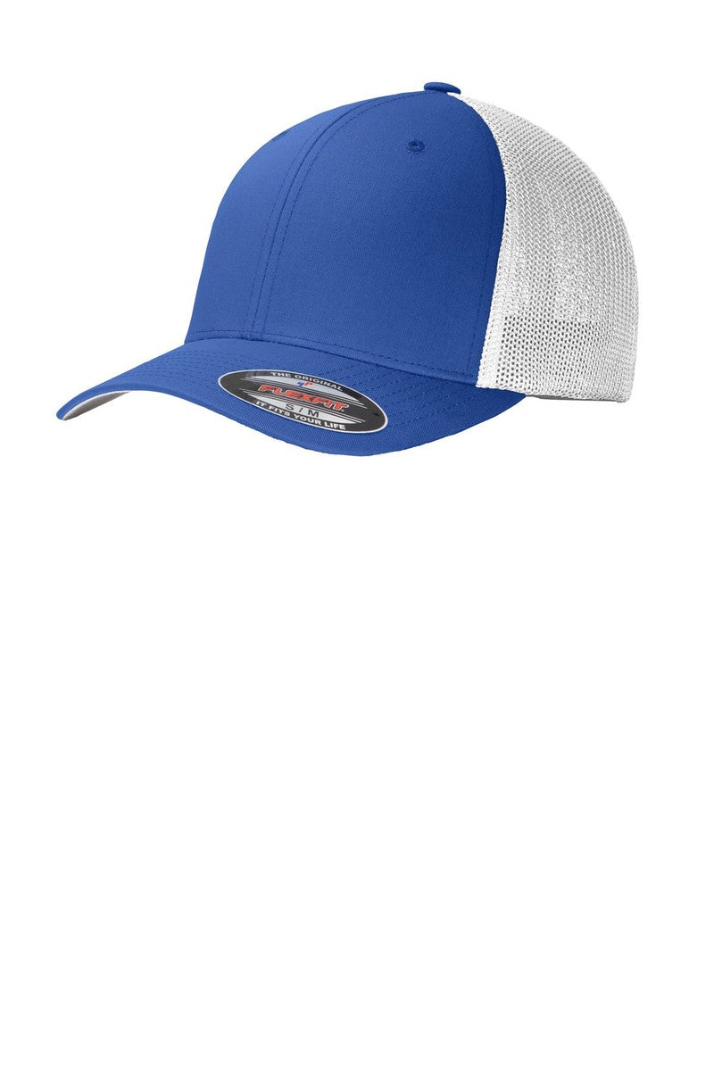 Port Authority Headwear S/M / True Royal/ White Port Authority® Flexfit® Mesh Back Cap. C812