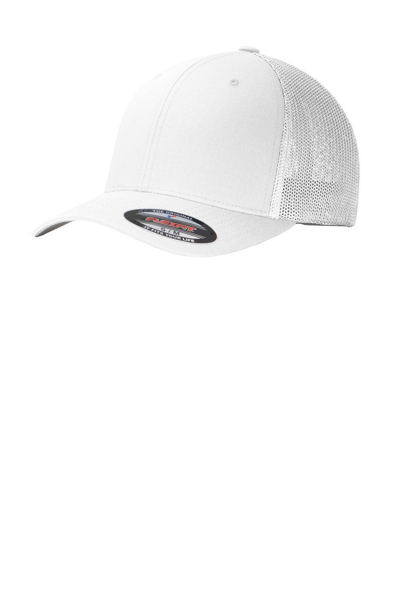 Port Authority Headwear S/M / White/ White Port Authority® Flexfit® Mesh Back Cap. C812