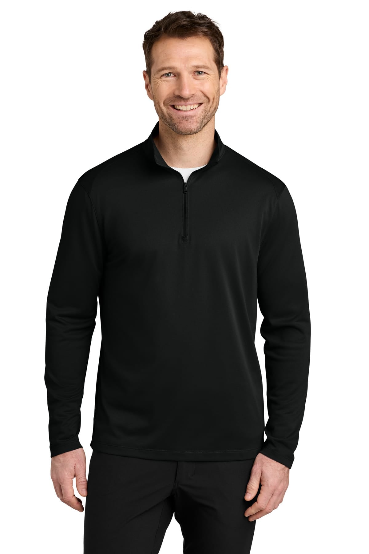 Port Authority K241 XS / Deep Black Port Authority K241 Wearever Performance Pique 1/4-Zip