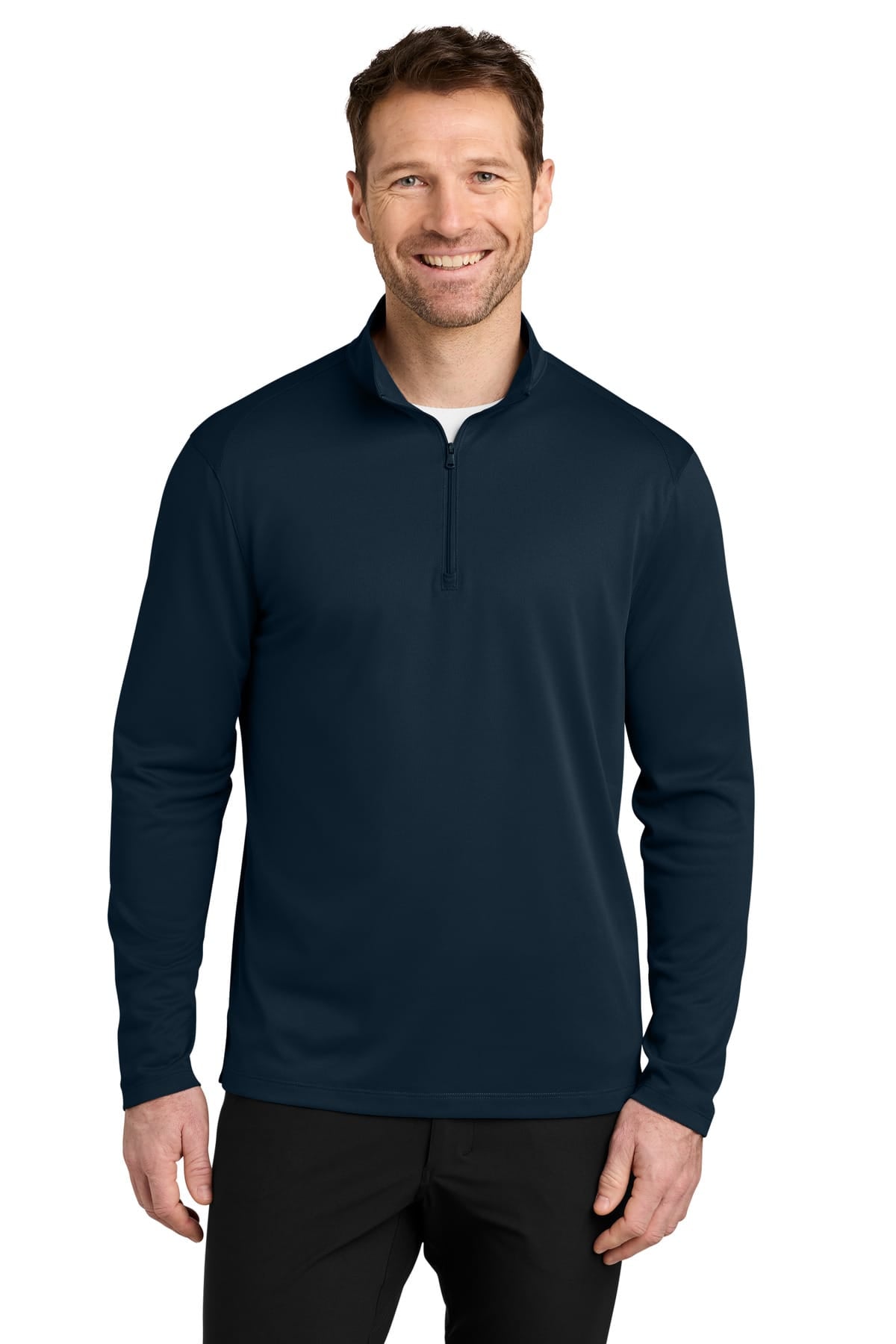 Port Authority K241 XS / River Blue Navy Port Authority K241 Wearever Performance Pique 1/4-Zip