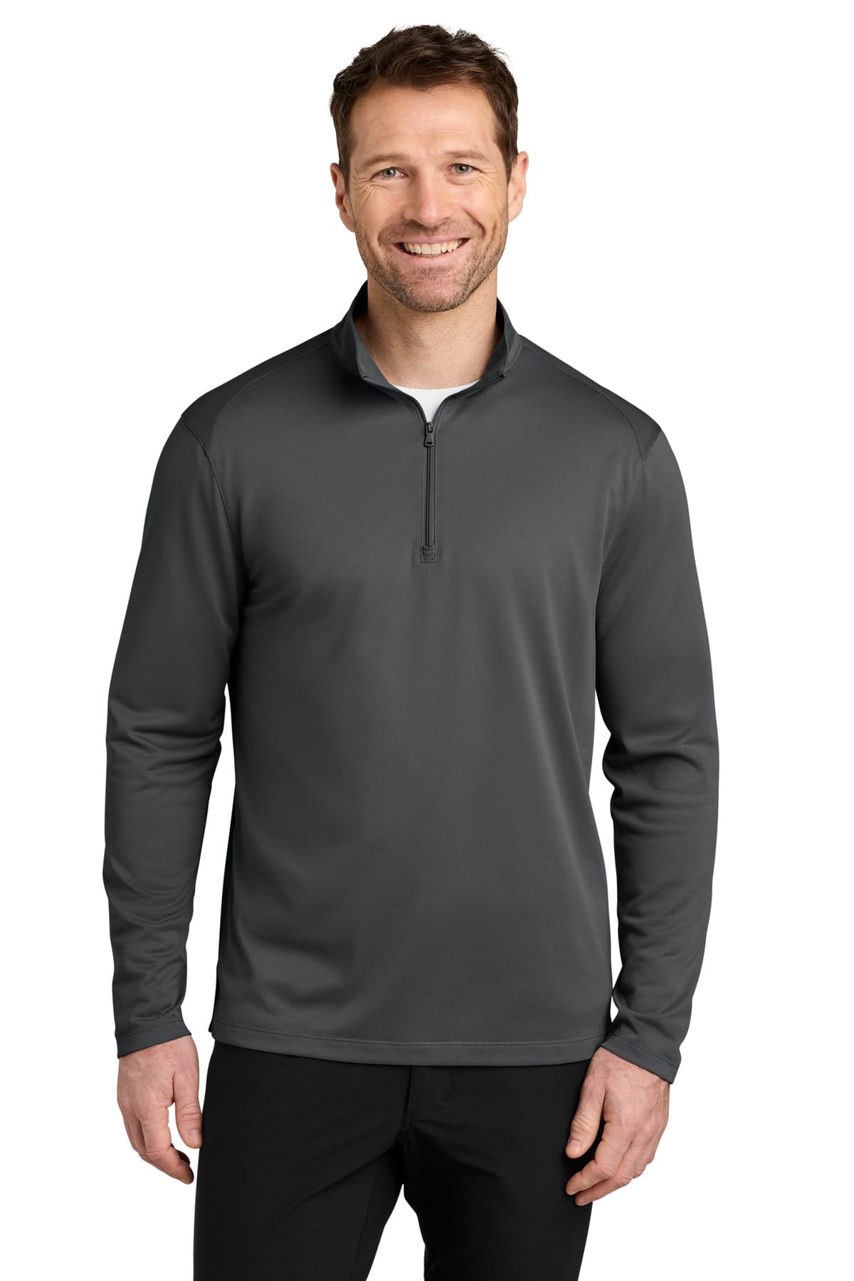 Port Authority K241 XS / Storm Grey Port Authority K241 Wearever Performance Pique 1/4-Zip
