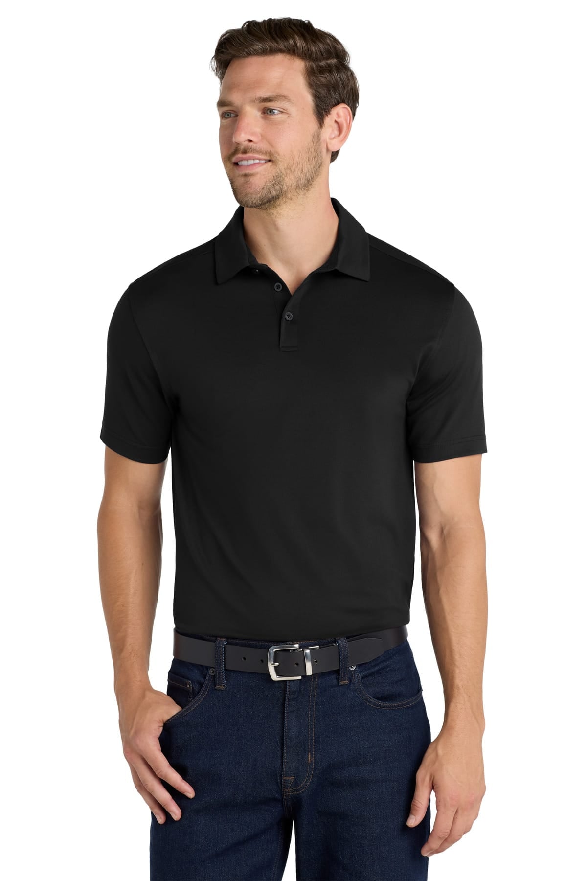 Port Authority K682 XS / Black Port Authority K682 City Stretch Polo