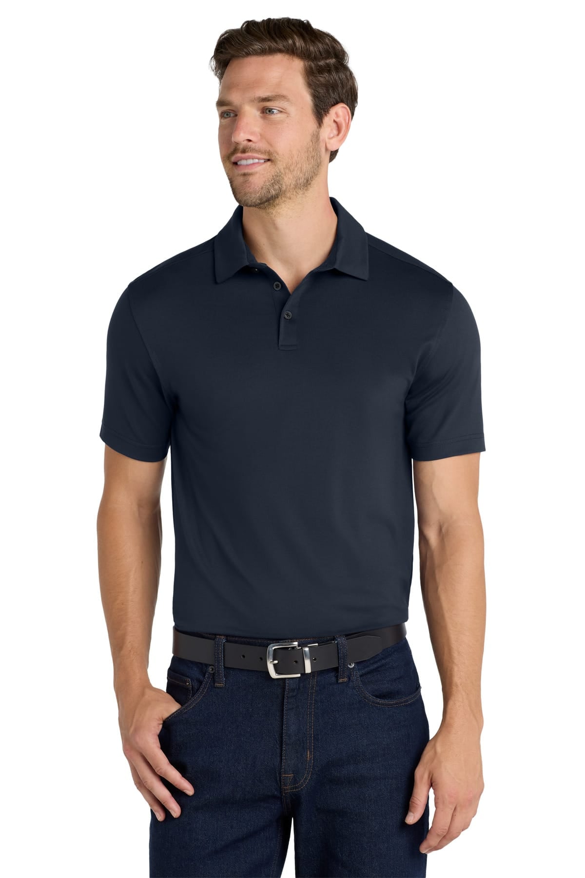 Port Authority K682 XS / River Blue Navy Port Authority K682 City Stretch Polo