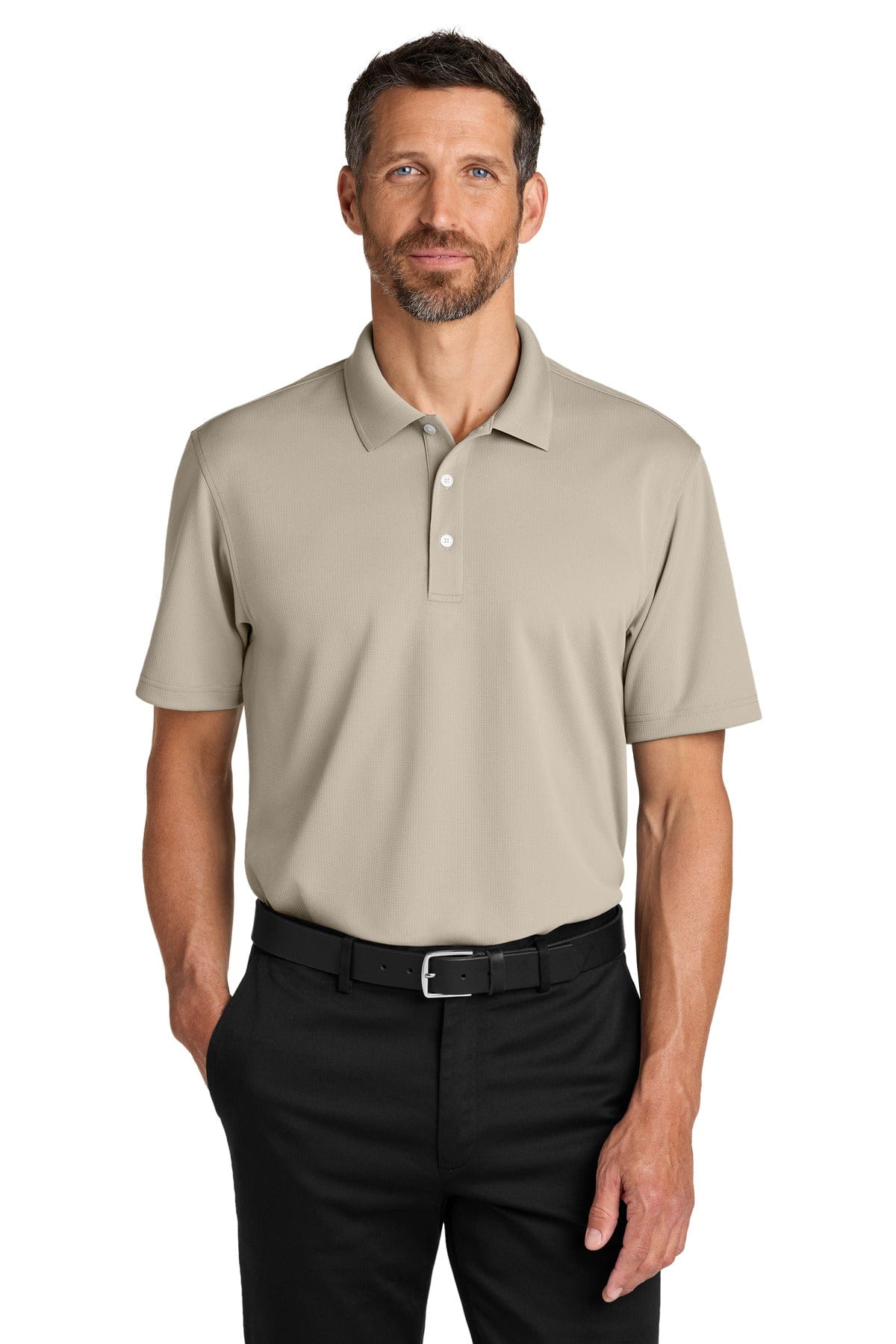 Port Authority Dry Zone Stain-Release Grid Polo K845 in Sahara