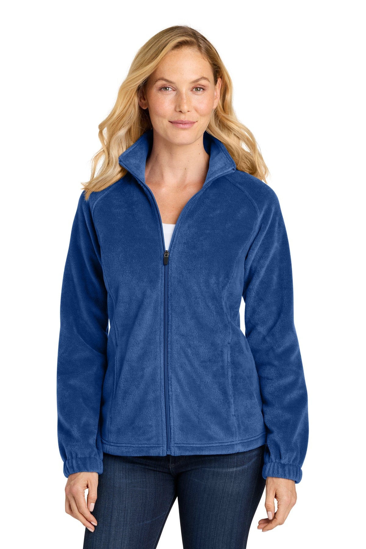 Port Authority Women's Plush Fleece Full-Zip Jacket L190 in Royal