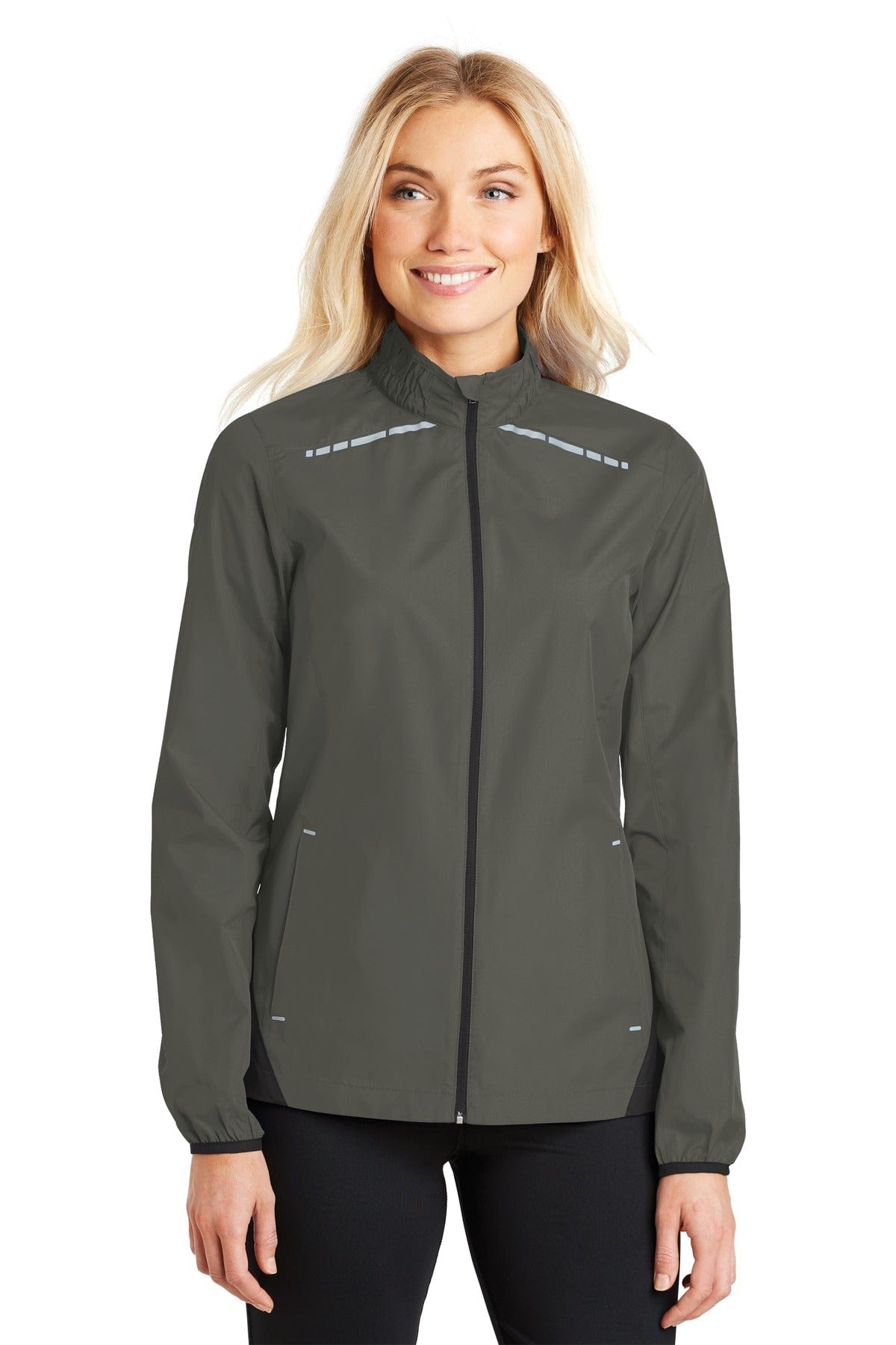 Port Authority Ladies DISCONTINUED  Port Authority Ladies Zephyr Reflective Hit Full-Zip Jacket. L345