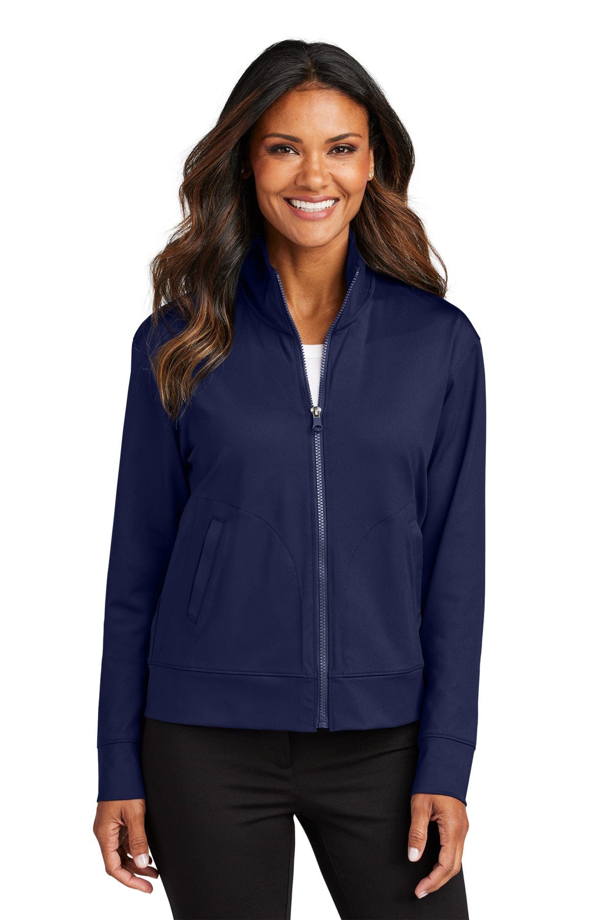 Port Authority Ladies Port Authority LK881: Ladies C-FREE Double Knit Full-Zip