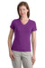 Port Authority Ladies S / Sparkling Grape DISCONTINUED  Port Authority ®  Ladies Modern Stretch Cotton V-Neck Shirt. L516V