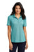 Port Authority Ladies XXL / Dark Teal Heather Port Authority LK830: Ladies Fine Pique Blend Polo