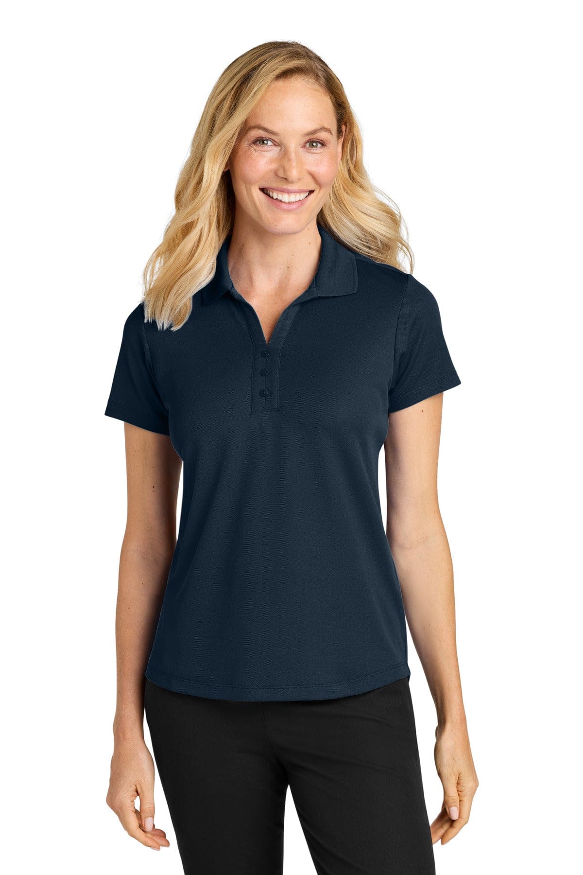 Port Authority LK620 XS / Night Navy Port Authority ®  Women's Plaited Pique Polo LK620