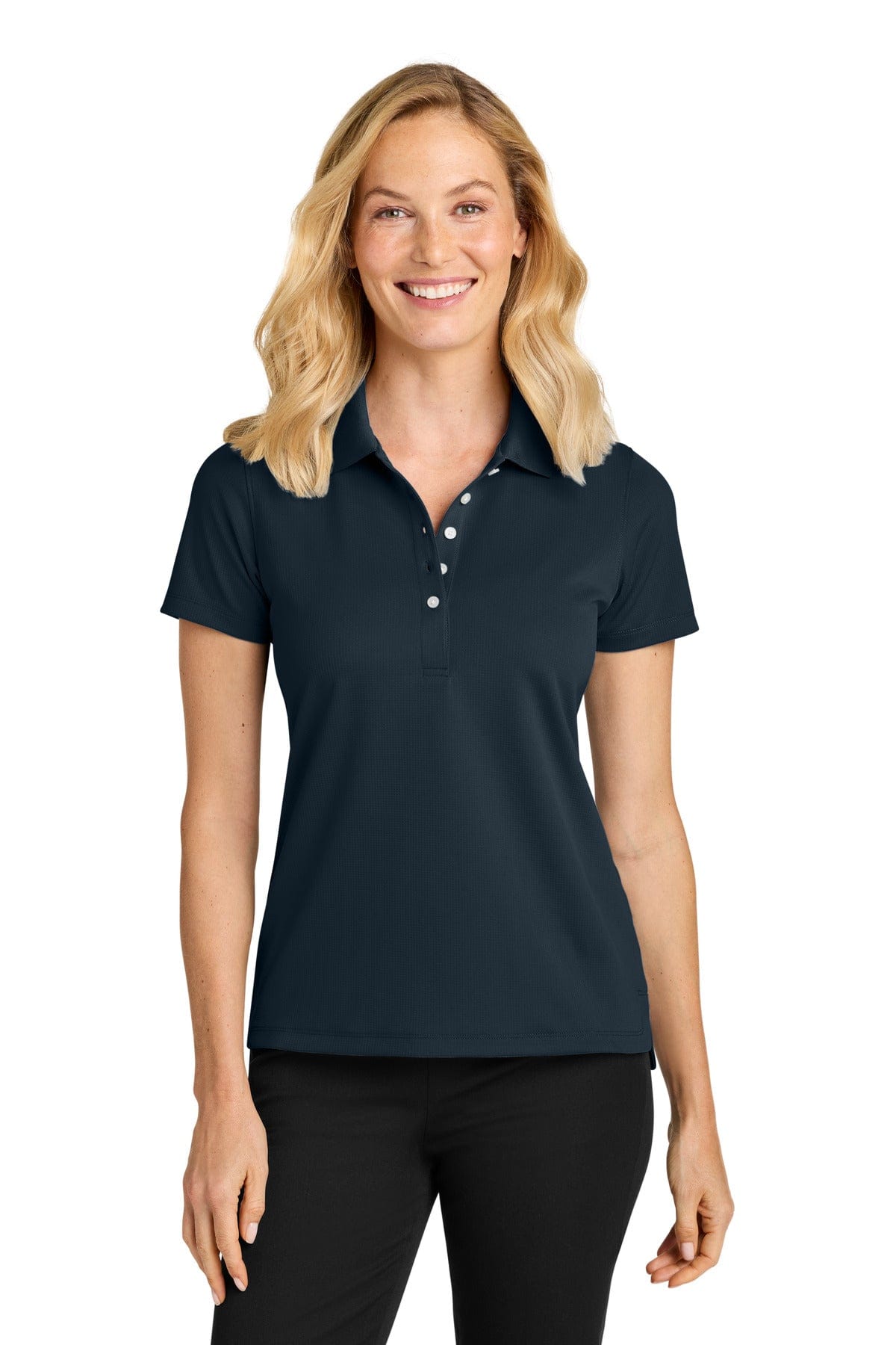 Port Authority Women's Dry Zone Stain-Release Grid Polo LK845 in Night Navy