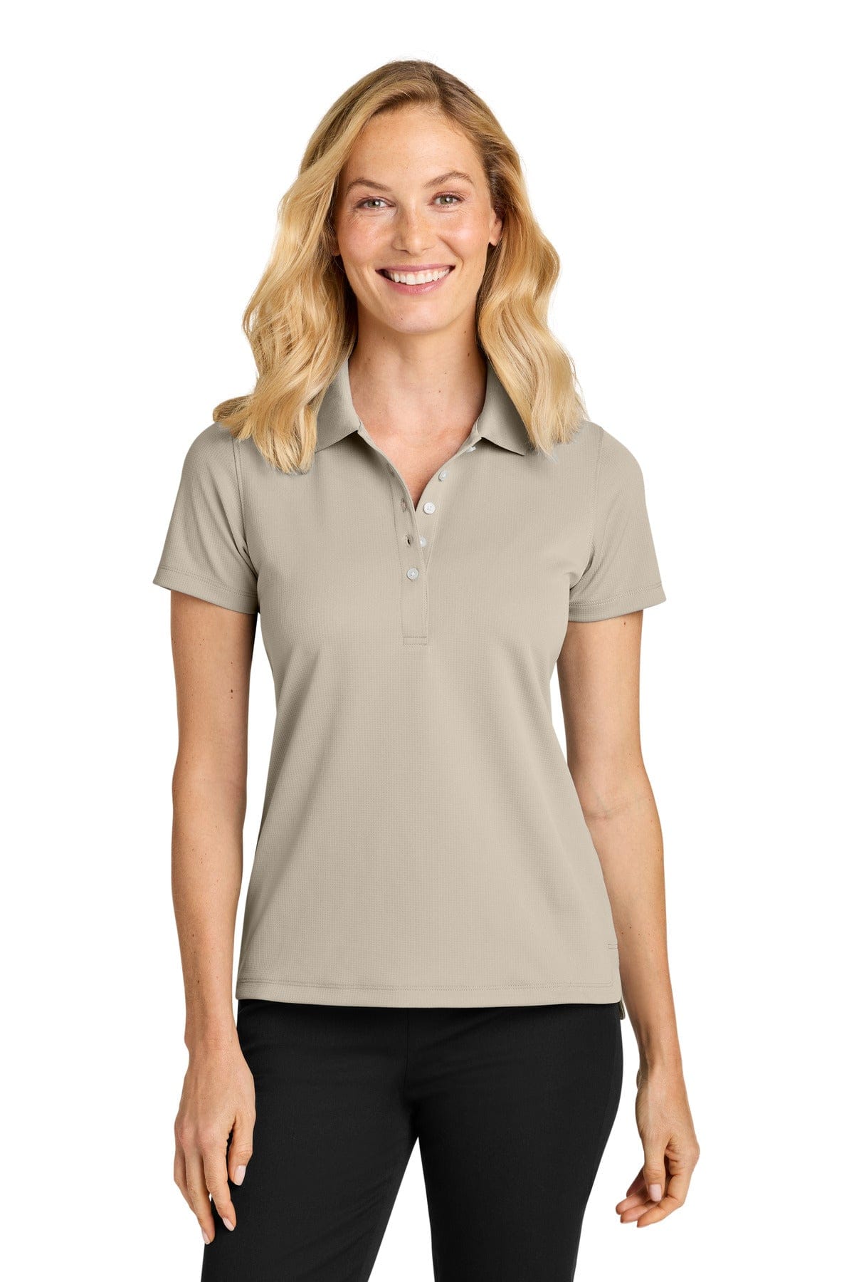 Port Authority Women's Dry Zone Stain-Release Grid Polo LK845 in Sahara