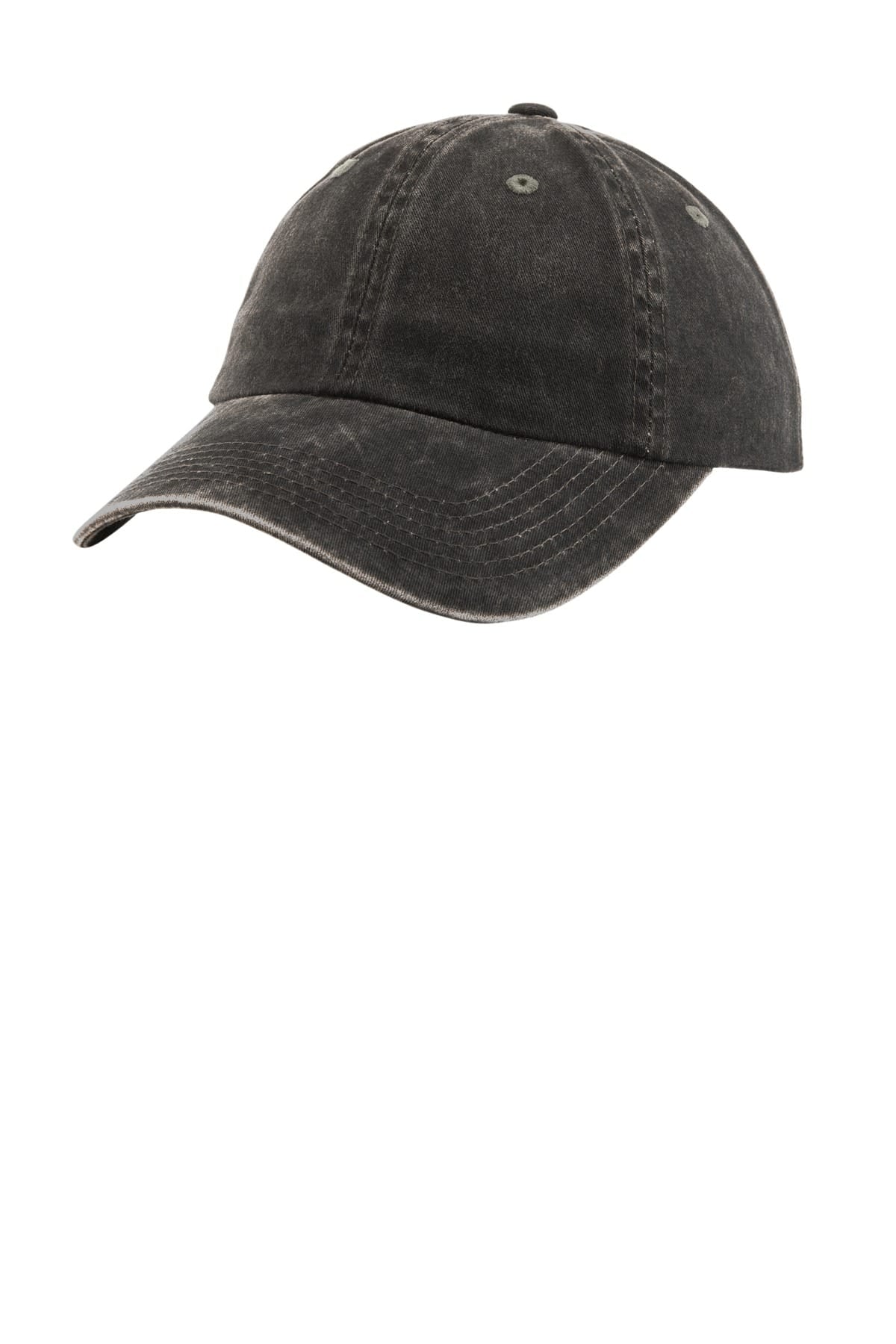 Port Authority LPWU OSFA / Black Port Authority LPWU Women's Garment-Washed Cap