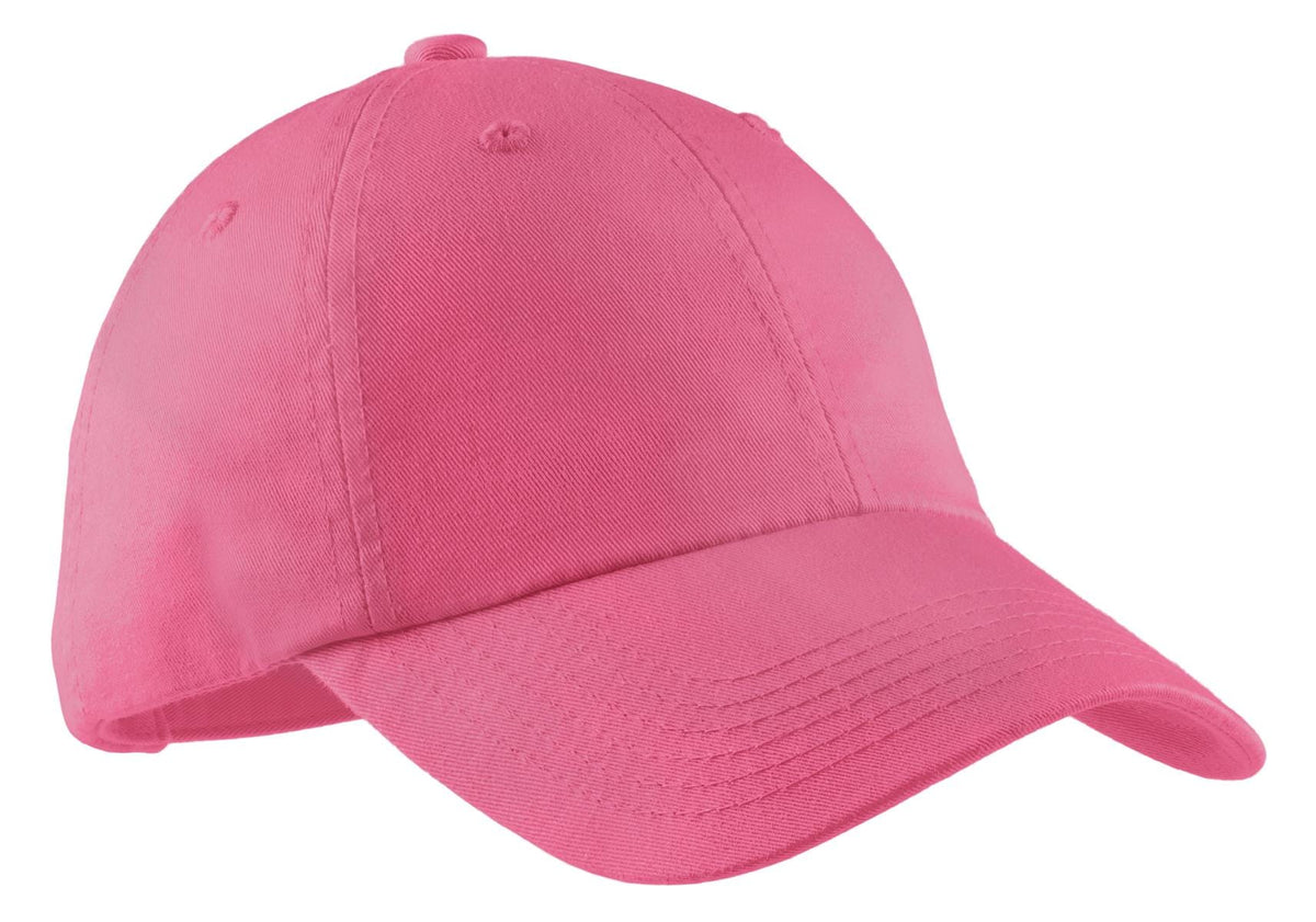 Port Authority LPWU OSFA / Bright Pink Port Authority LPWU Women's Garment-Washed Cap