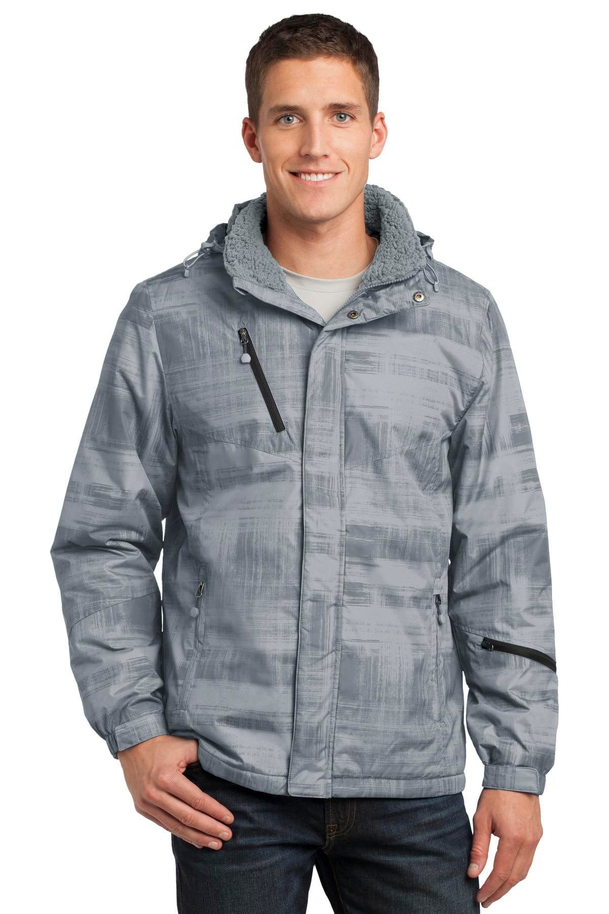 Port Authority Outerwear DISCONTINUED  Port Authority ®  Brushstroke Print Insulated Jacket. J320