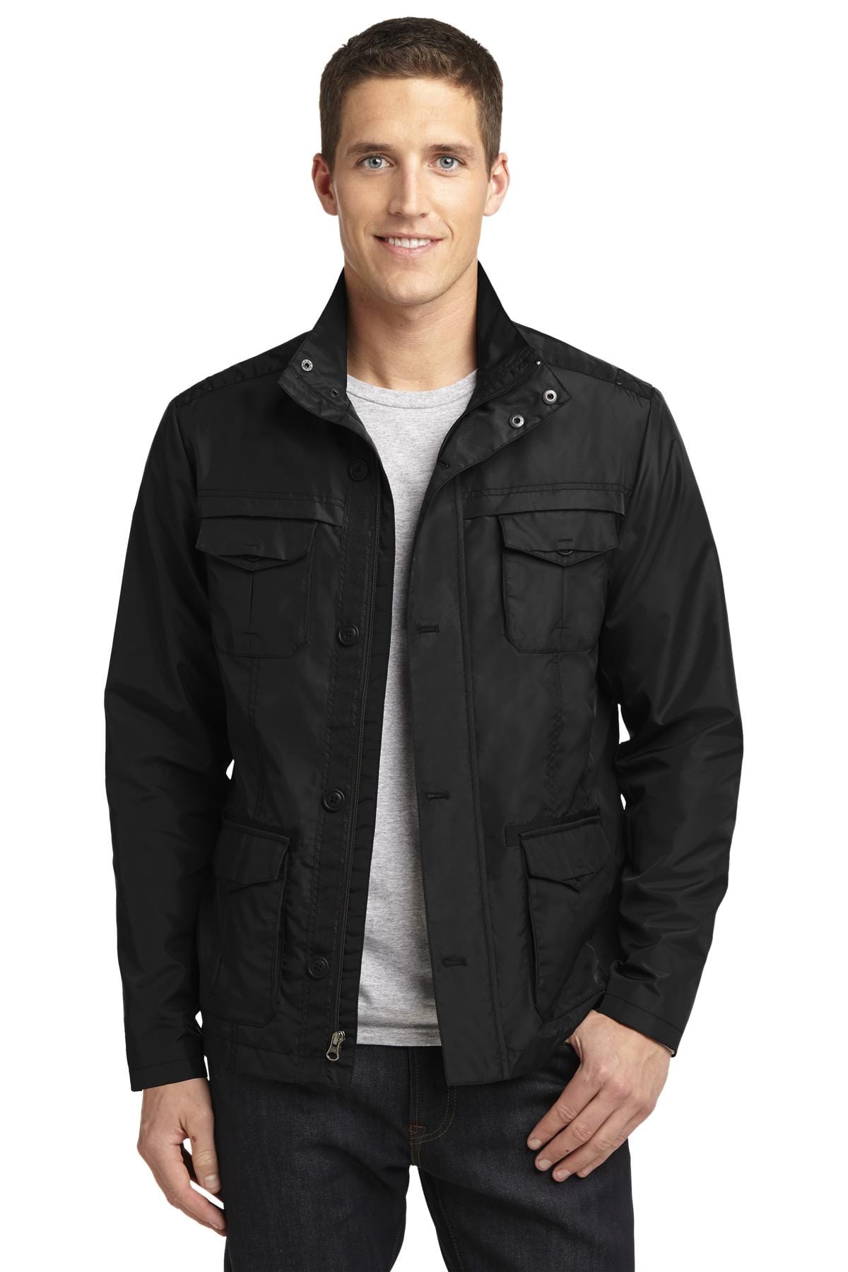 Port Authority Outerwear L / Black DISCONTINUED  Port Authority ®  Four-Pocket Jacket. J326