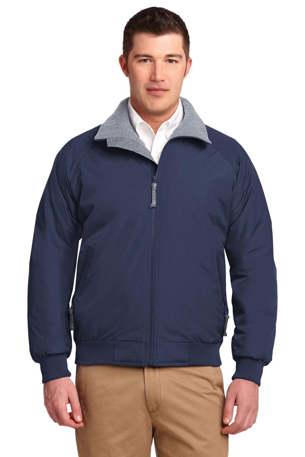 Port Authority Outerwear LT / True Navy/ Grey Heather Port Authority ®  Tall Challenger™ Jacket. TLJ754