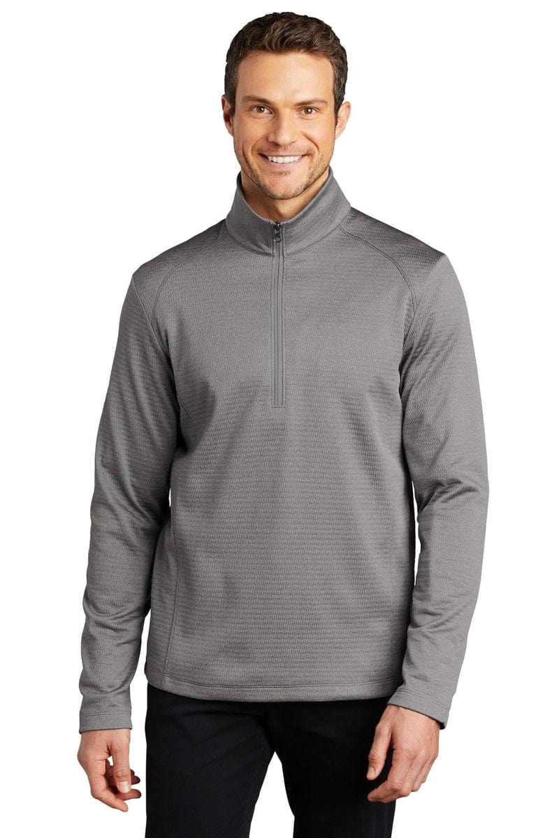 Port Authority Outerwear Port Authority®  Diamond Heather Fleece 1/4-Zip Pullover F248