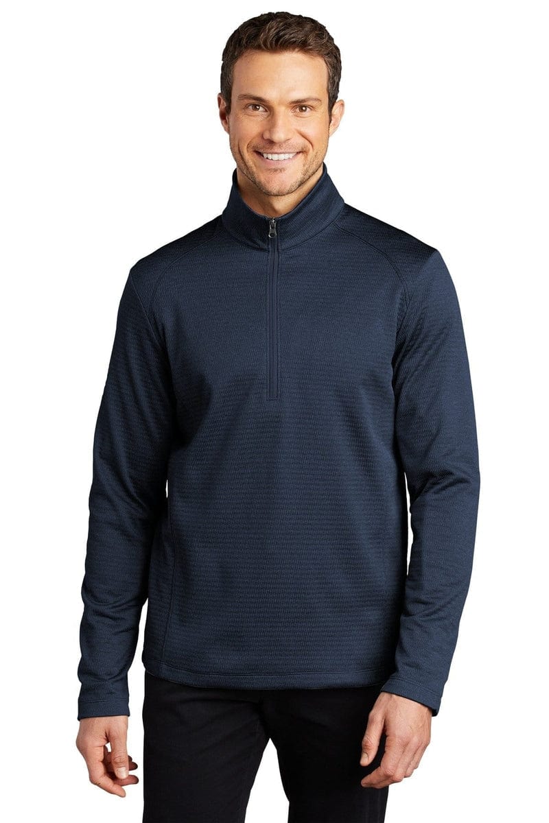 Port Authority Outerwear Port Authority®  Diamond Heather Fleece 1/4-Zip Pullover F248