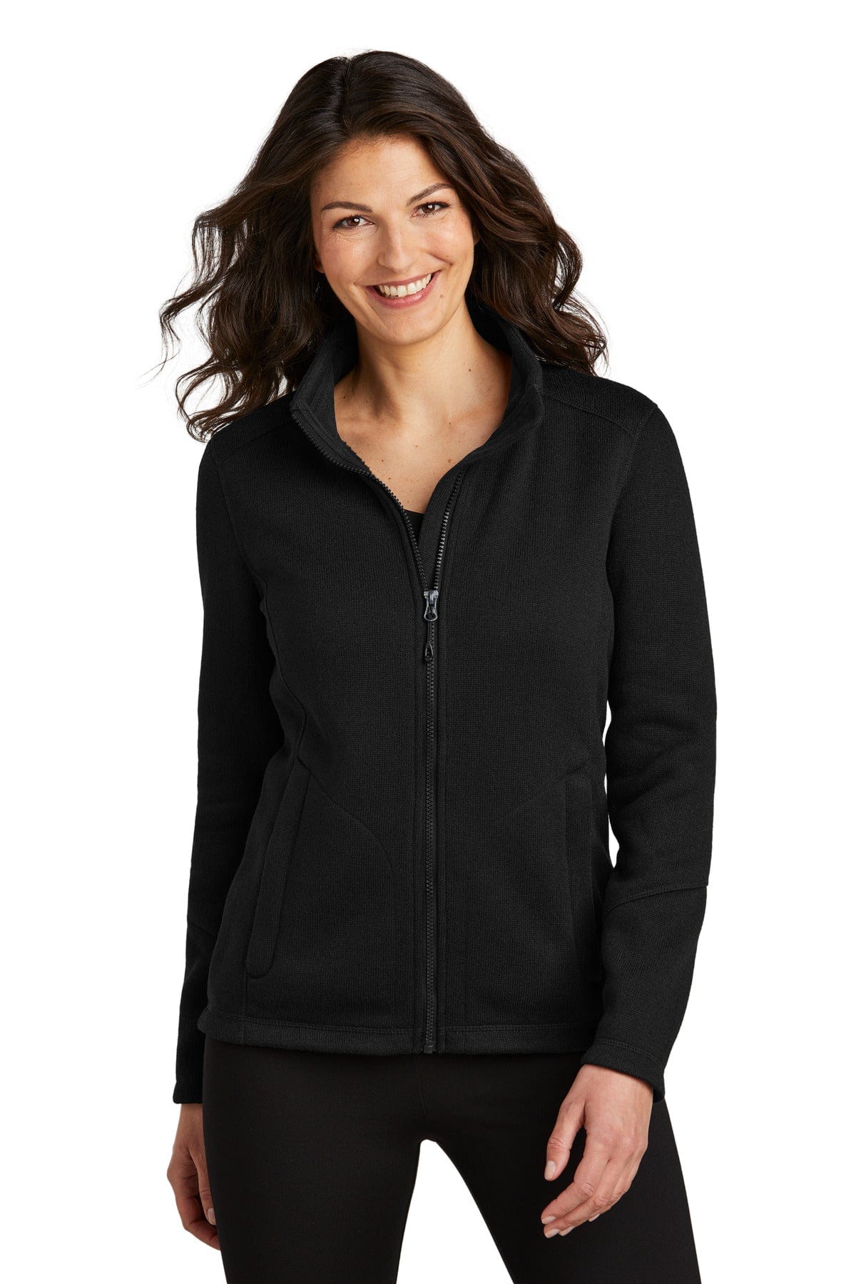 Port Authority Outerwear Port Authority L428: Ladies Arc Sweater Fleece Jacket