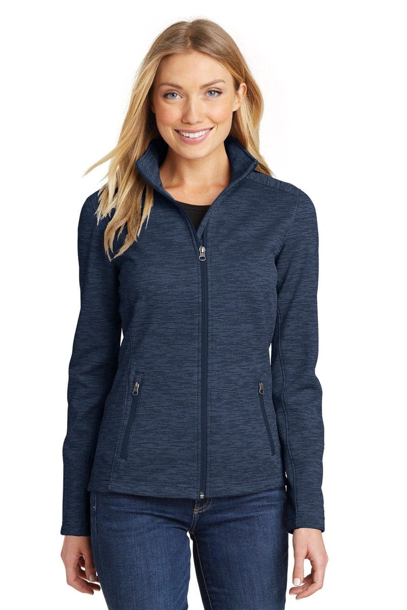 Port Authority Outerwear Port Authority ®  Ladies Digi Stripe Fleece Jacket. L231