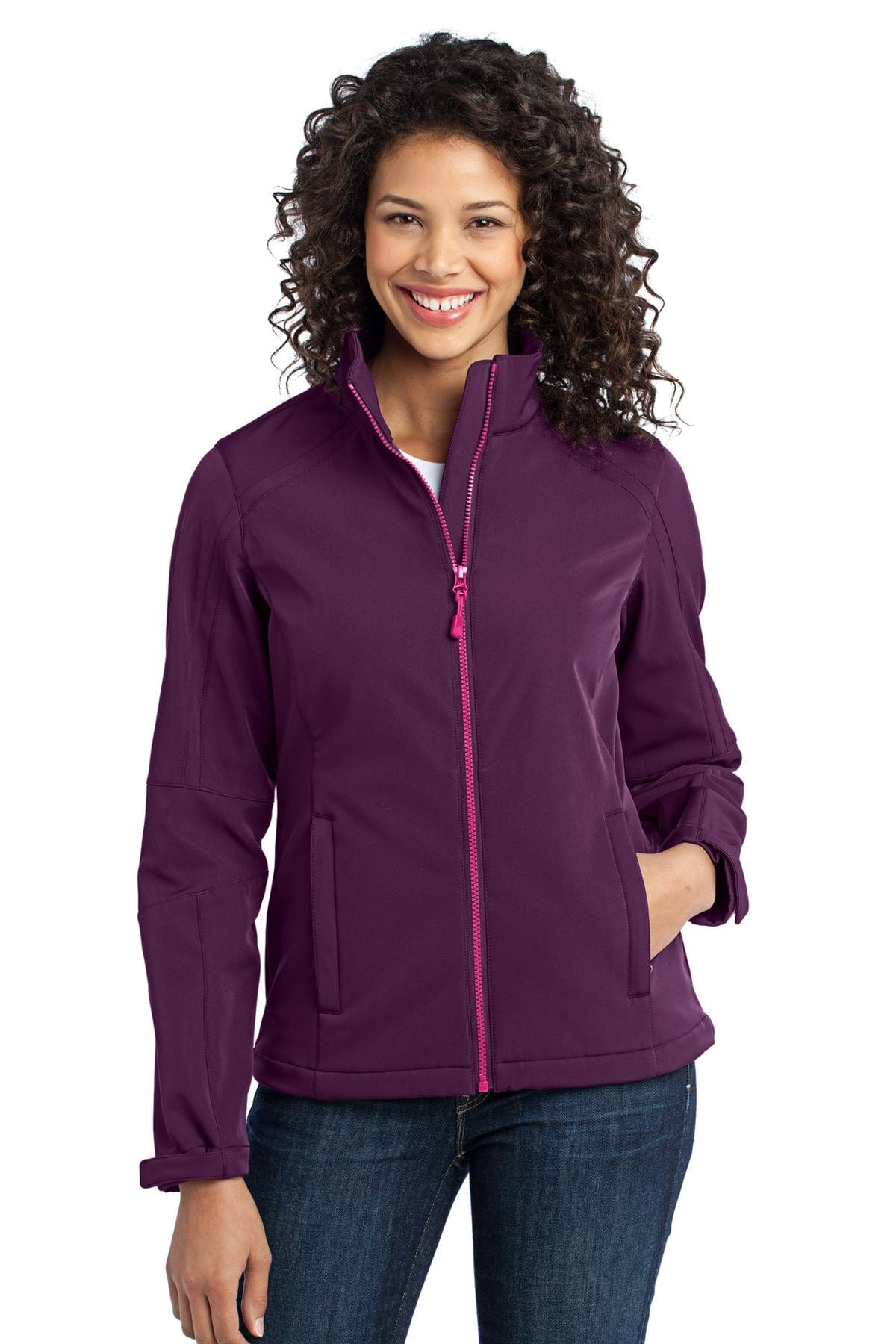 Port Authority Outerwear XL / Deep Purple/Pink Orchid DISCONTINUED  Port Authority ®  Ladies Traverse Soft Shell Jacket. L316