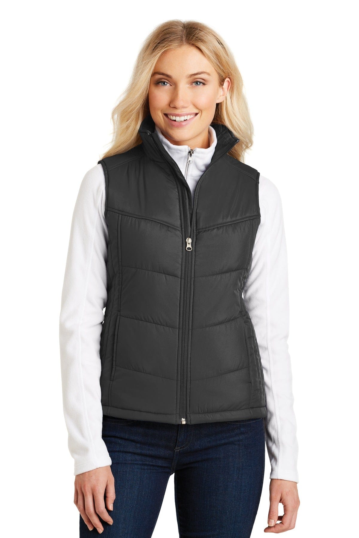 Port Authority Outerwear XS / Black/ Black Port Authority ®  Ladies Puffy Vest. L709