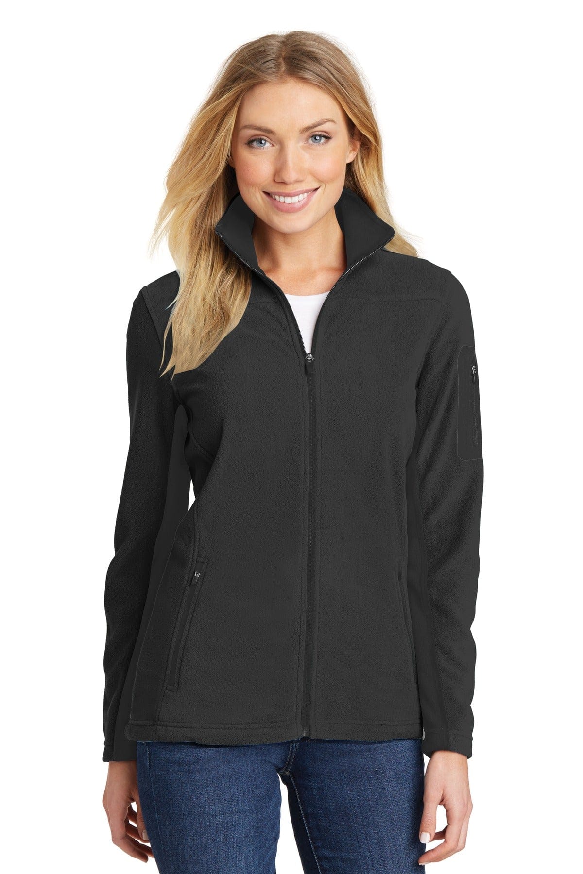 Port Authority Outerwear XS / Black/ Black Port Authority Ladies Summit Fleece Full-Zip Jacket. L233