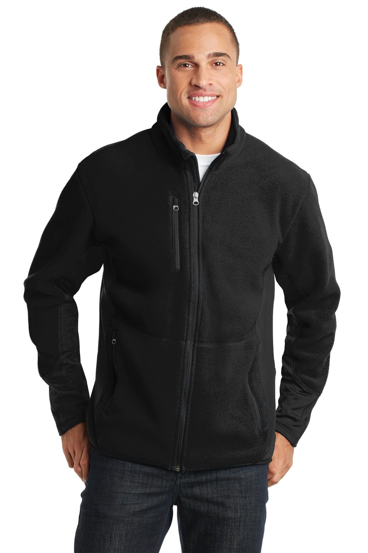 Port Authority Outerwear XS / Black/ Black Port Authority®  R-Tek ®  Pro Fleece Full-Zip Jacket. F227