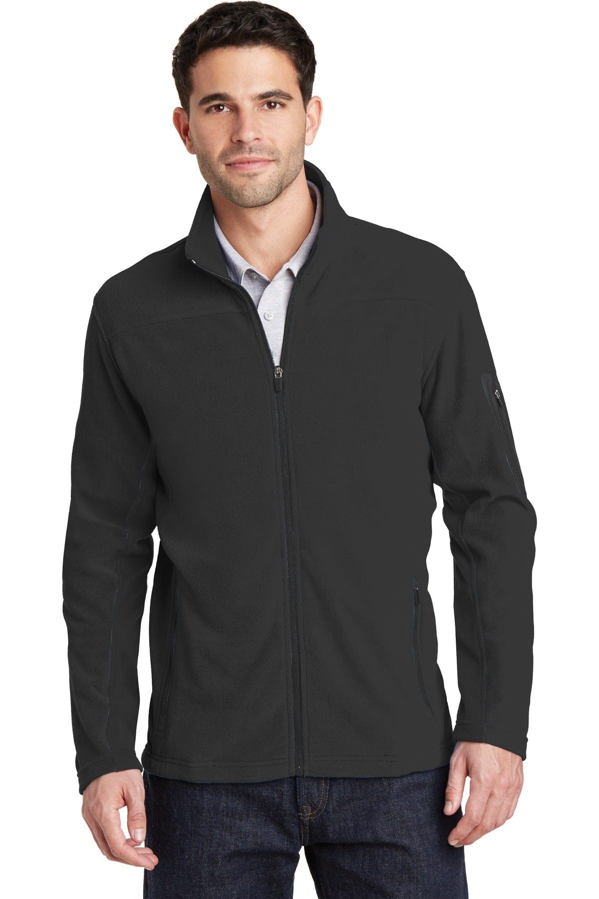 Port Authority Outerwear XS / Black/ Black Port Authority®  Summit Fleece Full-Zip Jacket. F233