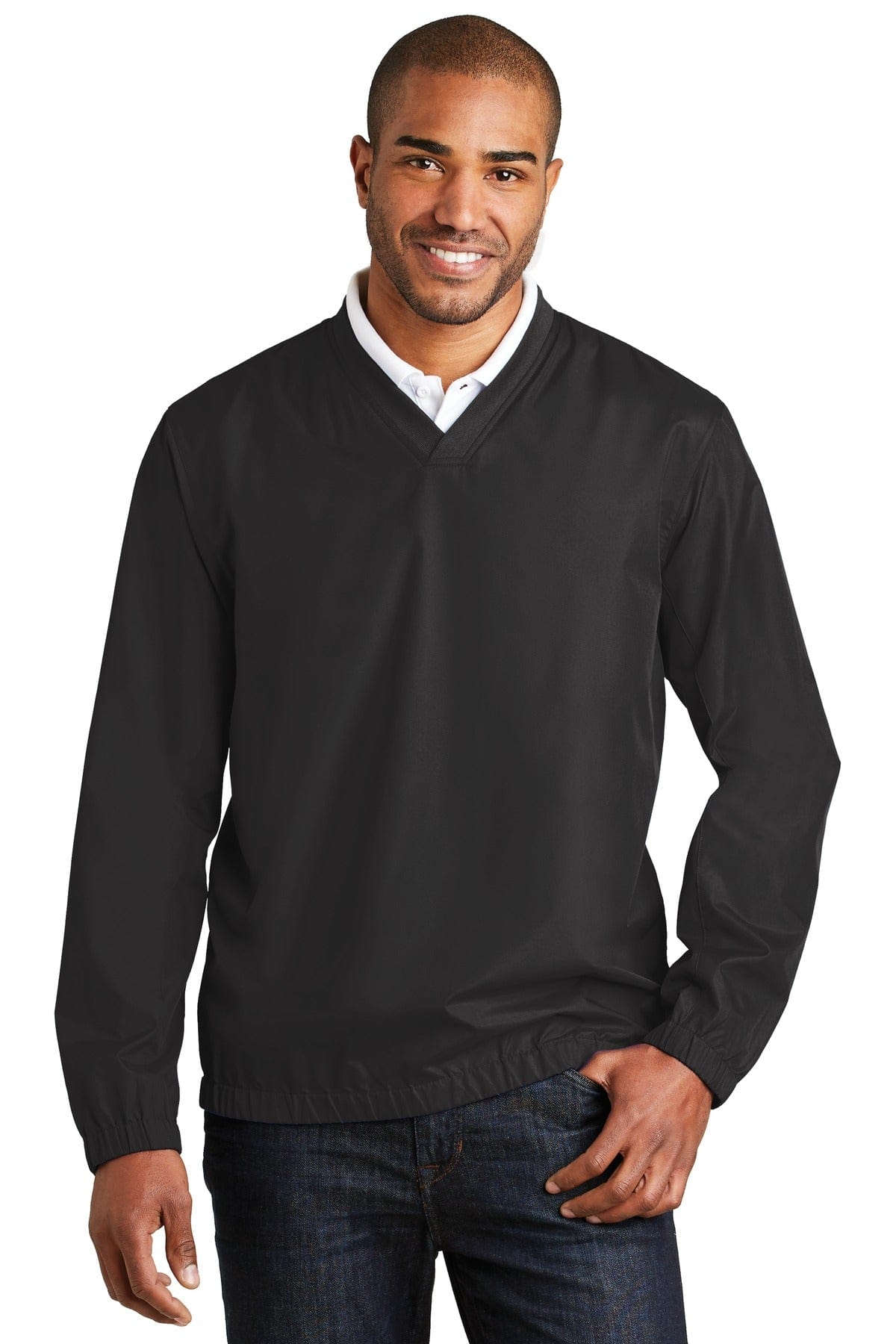 Port Authority Outerwear XS / Black DISCONTINUED  Port Authority ®  Zephyr V-Neck Pullover. J342