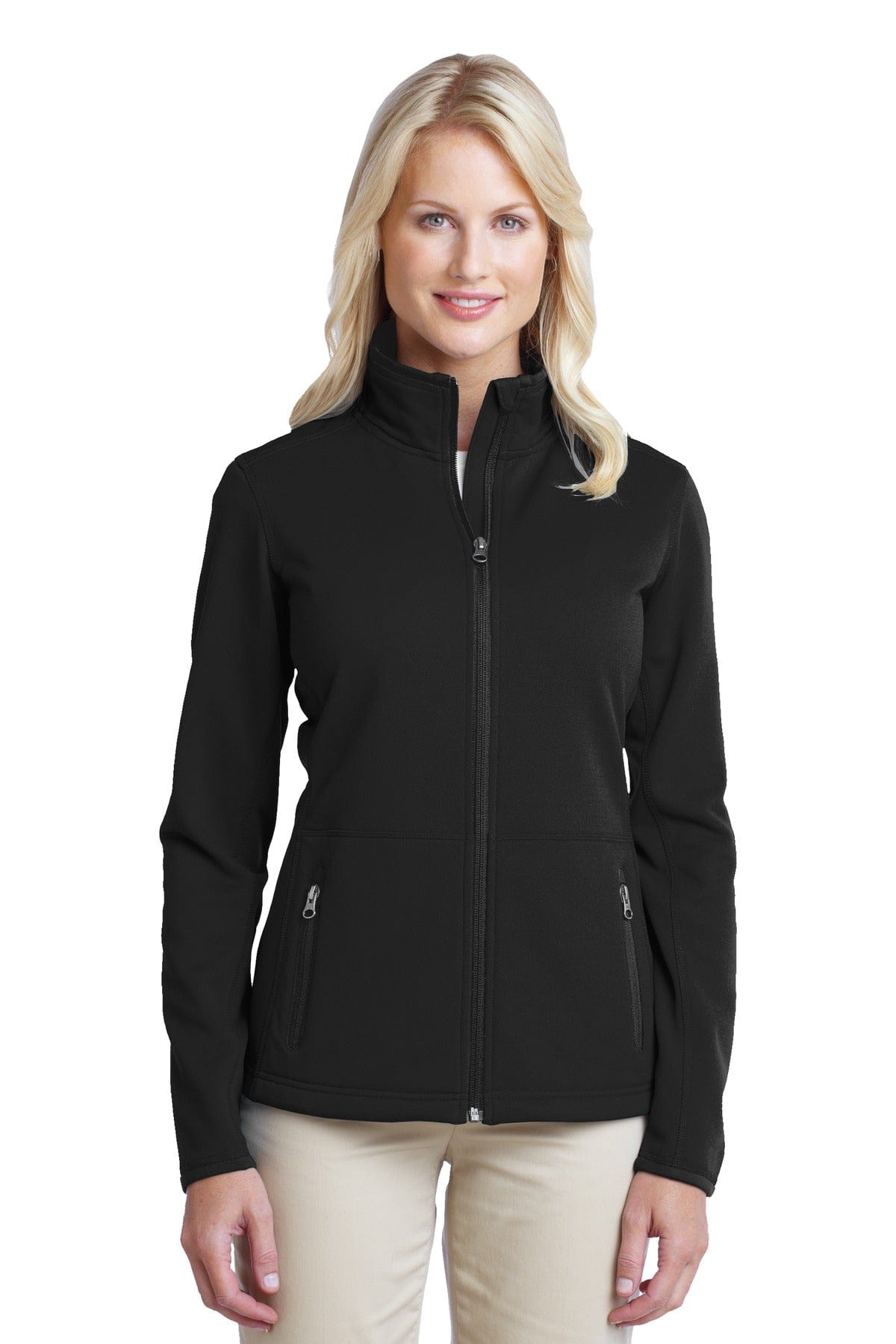 Port Authority Outerwear XS / Black Port Authority ®  Ladies Pique Fleece Jacket. L222