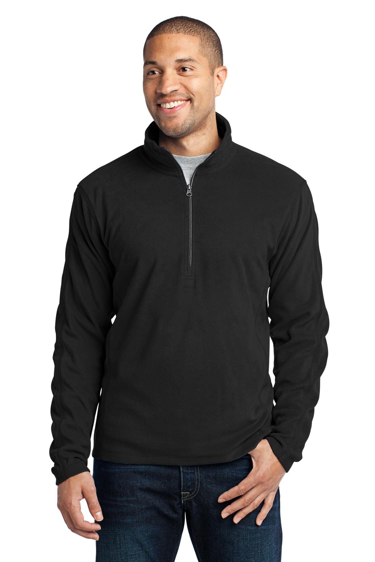 Port Authority Outerwear XS / Black Port Authority®  Microfleece 1/2-Zip Pullover. F224