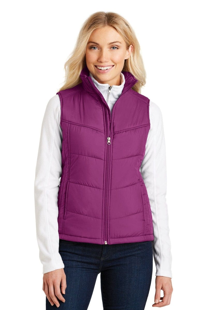 Port Authority Outerwear XS / Bright Berry/ Bermuda Purple Port Authority ®  Ladies Puffy Vest. L709