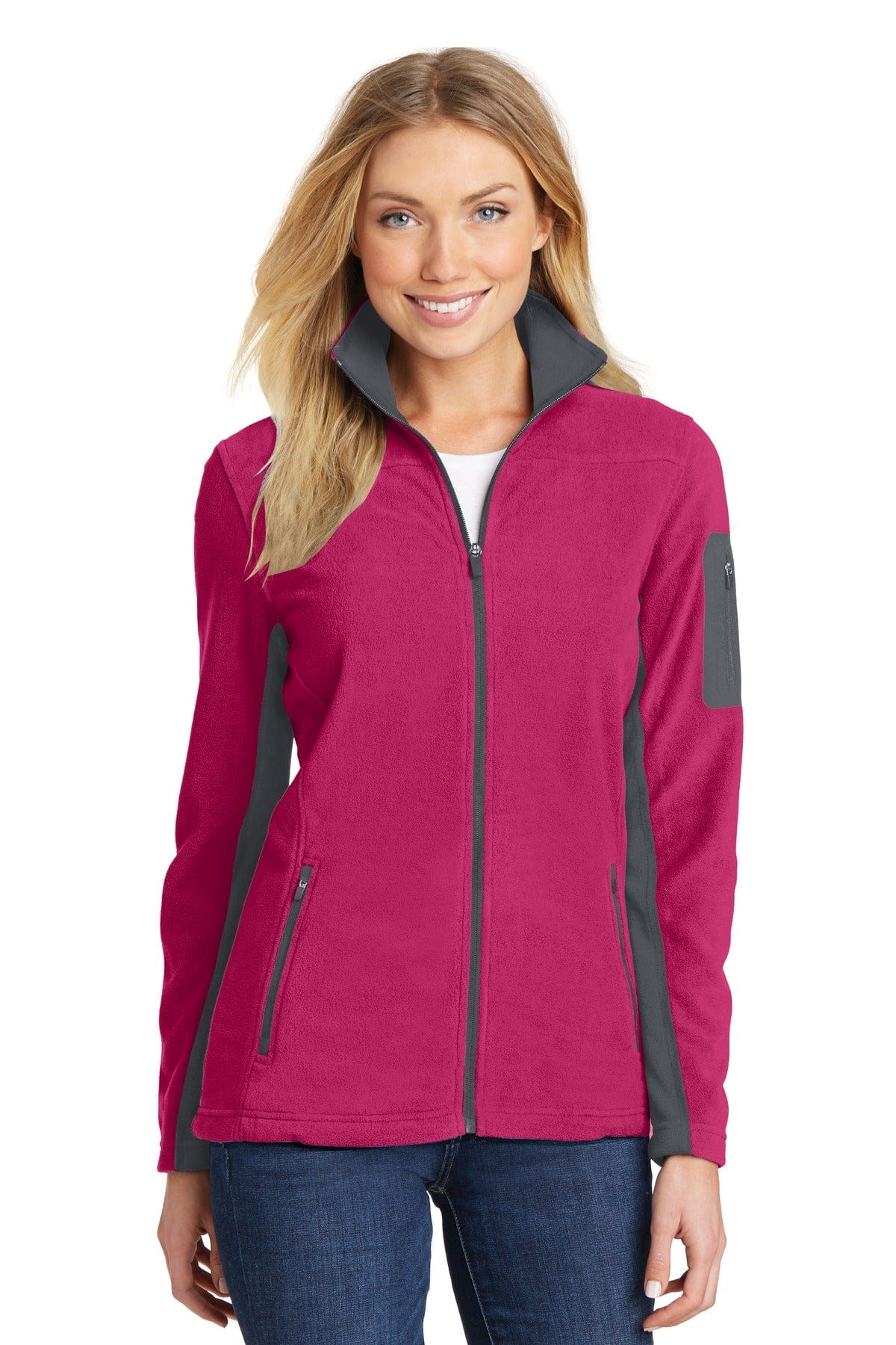 Port Authority Outerwear XS / Dark Fuchsia/ Magnet Port Authority Ladies Summit Fleece Full-Zip Jacket. L233