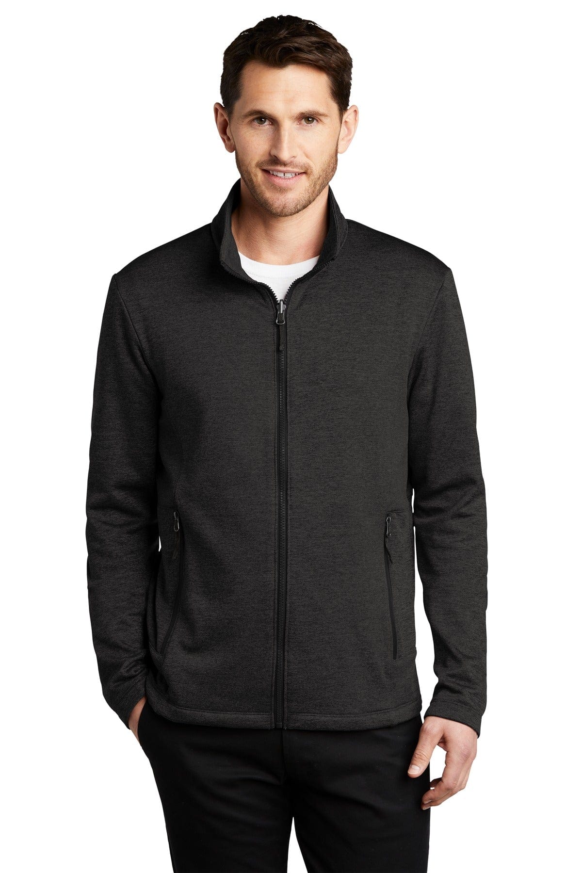 Port Authority Outerwear XS / Deep Black Heather Port Authority  ®  Collective Striated Fleece Jacket. F905
