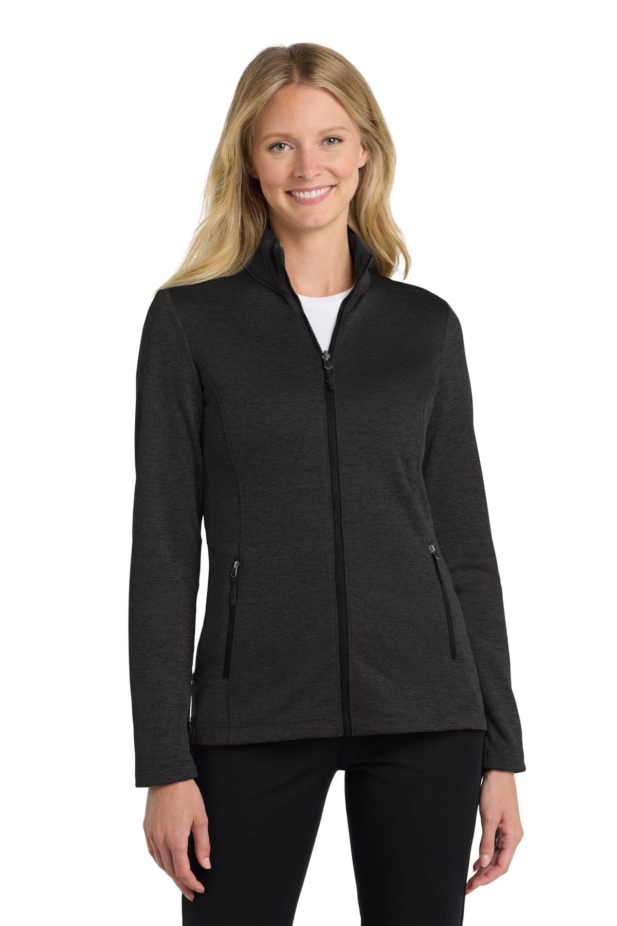 Port Authority Outerwear XS / Deep Black Heather Port Authority  ®  Ladies Collective Striated Fleece Jacket. L905