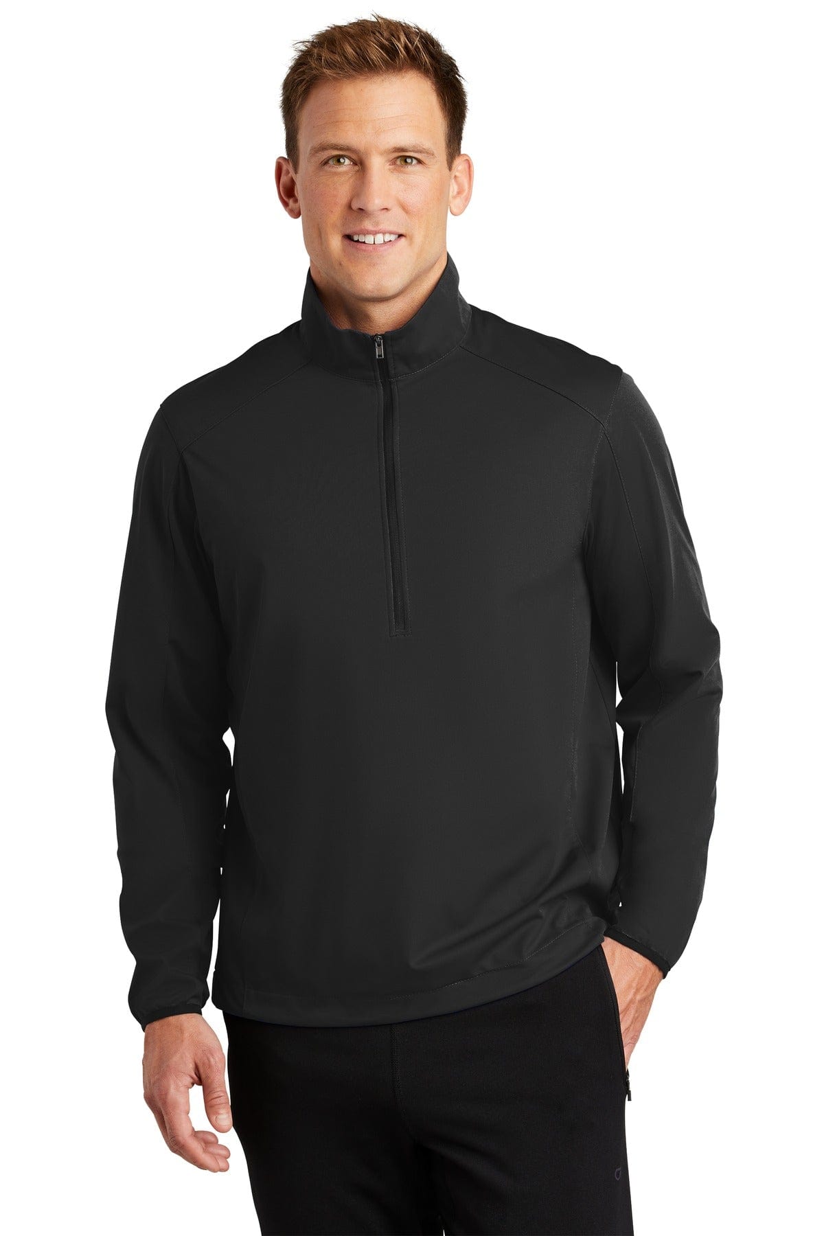 Port Authority Outerwear XS / Deep Black Port Authority®  Active 1/2-Zip Soft Shell Jacket. J716
