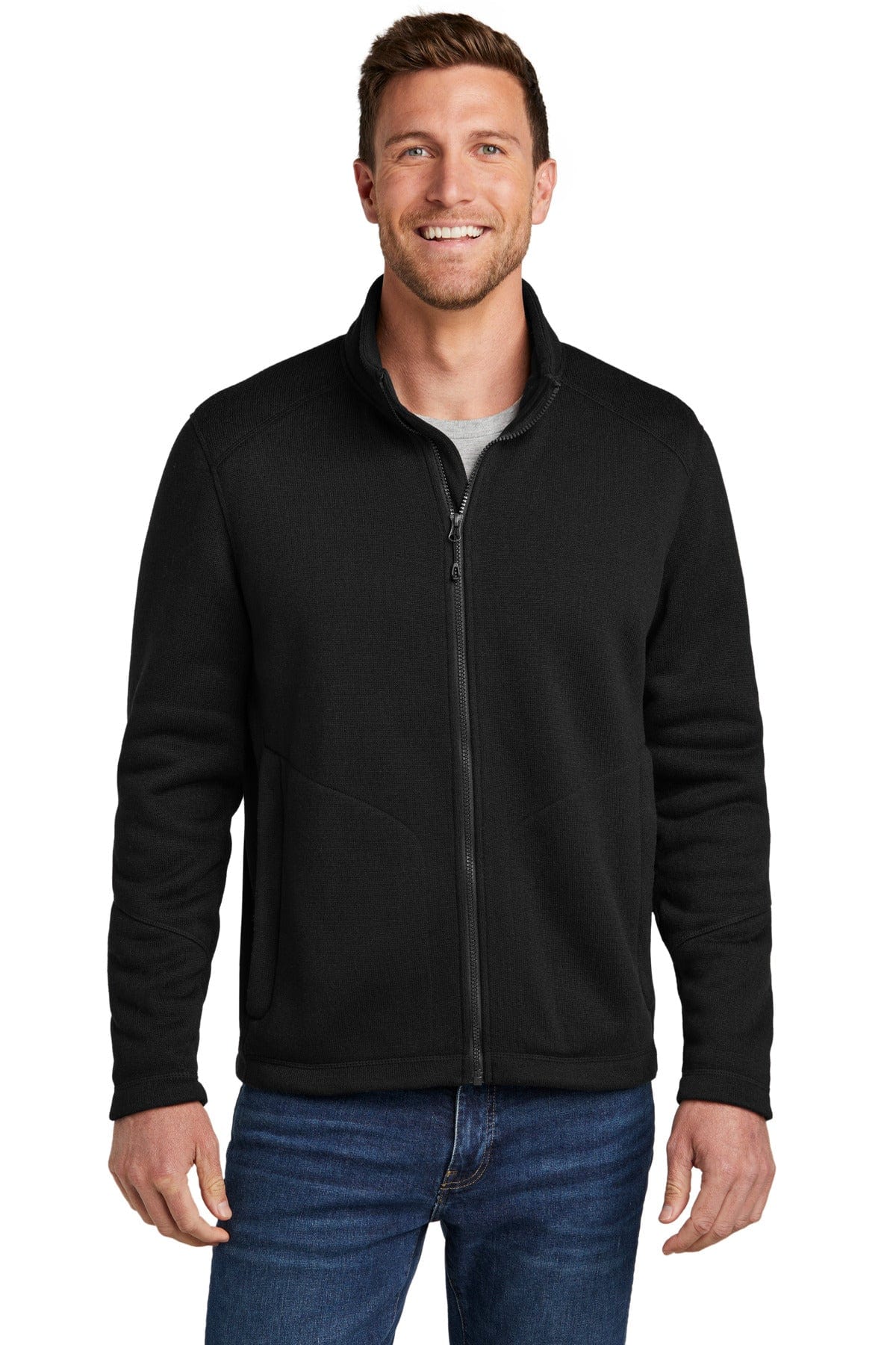 Port Authority Outerwear XS / Deep Black Port Authority F428: Arc Sweater Fleece Jacket