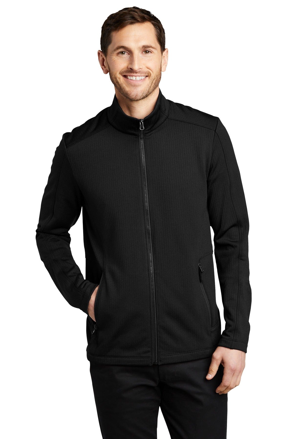 Port Authority Outerwear XS / Deep Black Port Authority®  Grid Fleece Jacket. F239