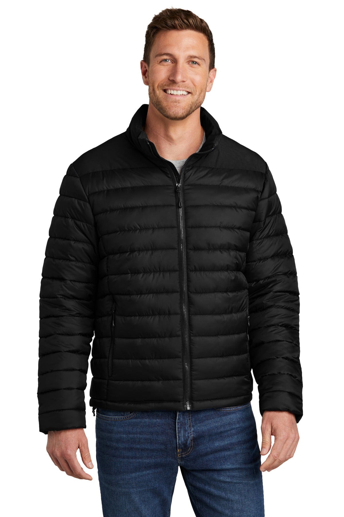 Port Authority Outerwear XS / Deep Black Port Authority J364: Horizon Puffy Jacket