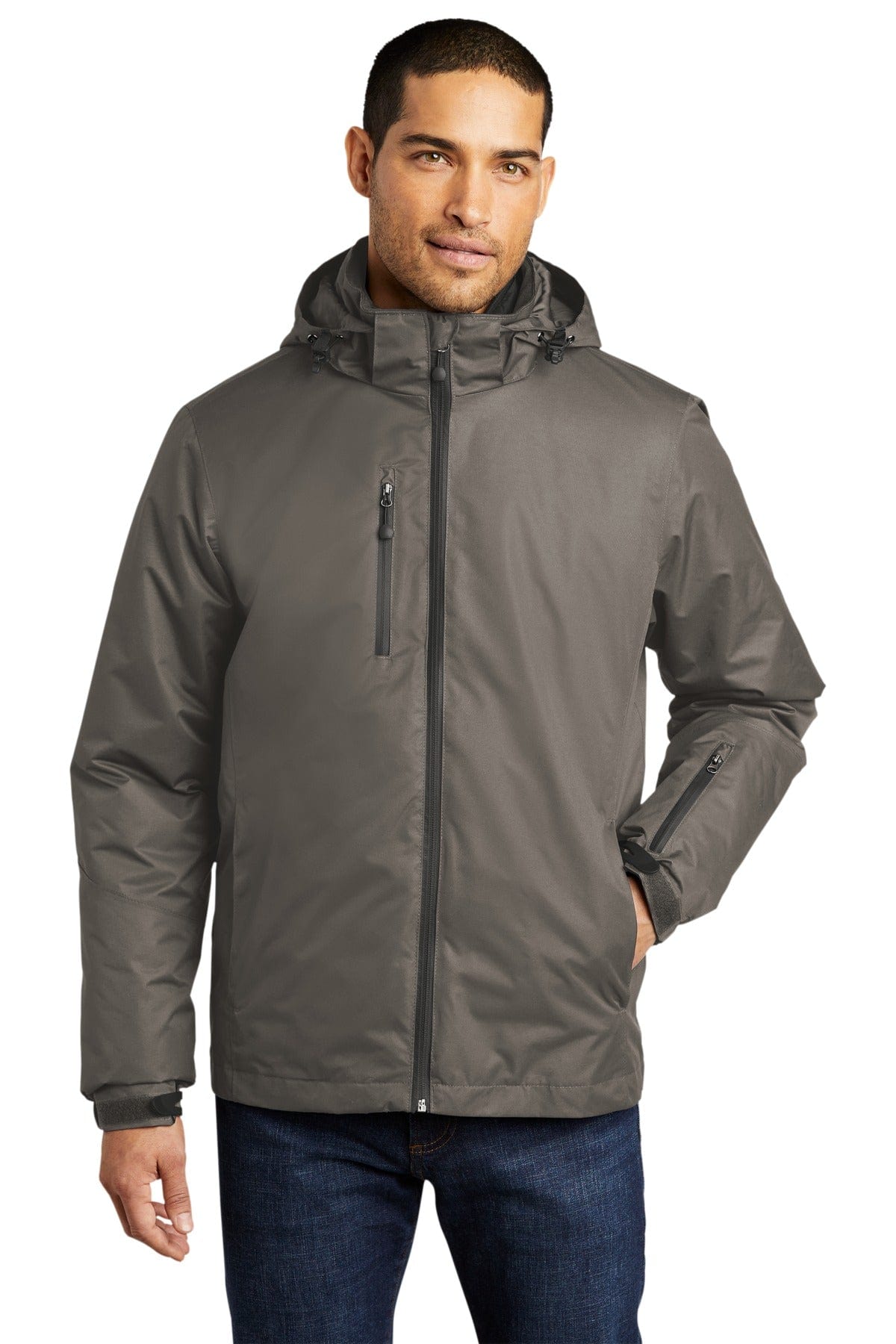Port Authority Outerwear XS / Deep Smoke/ Charcoal Port Authority®  Vortex Waterproof 3-in-1 Jacket. J332