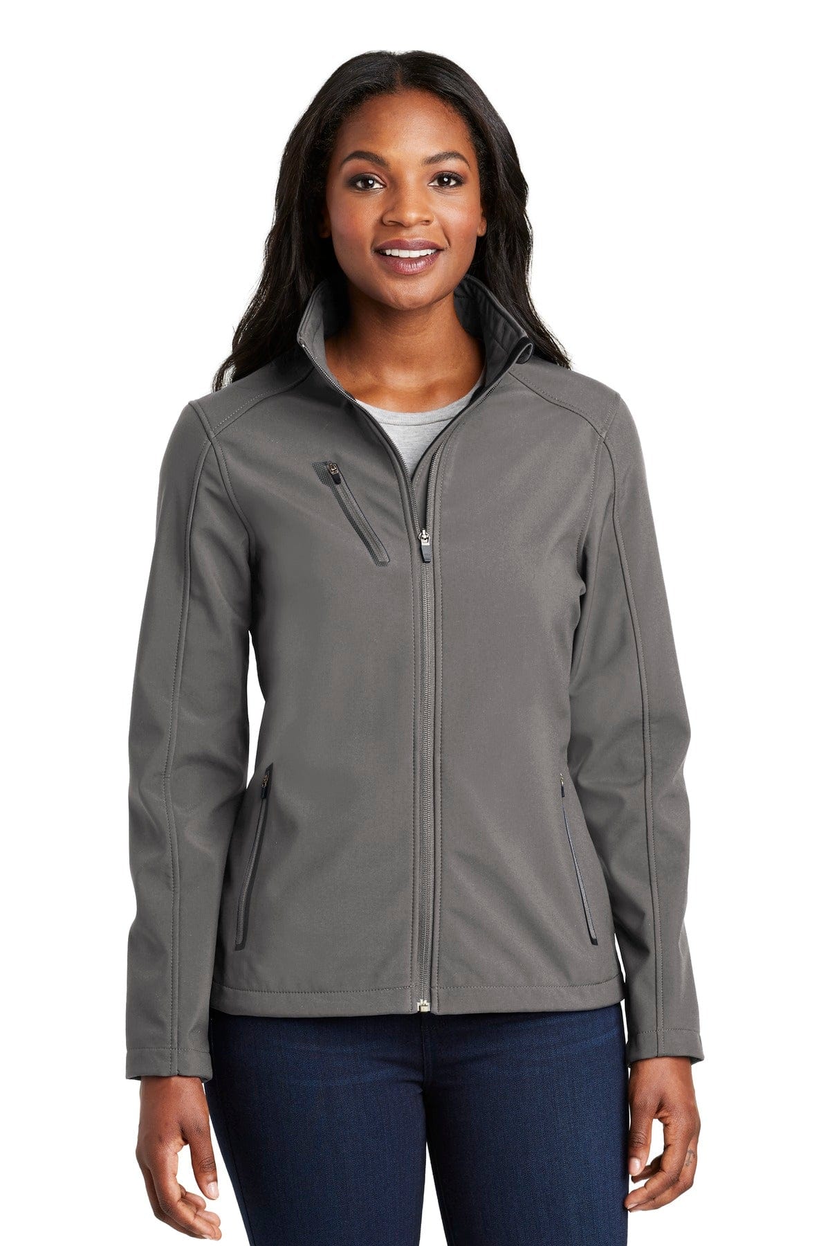 Port Authority Outerwear XS / Deep Smoke Port Authority ®  Ladies Welded Soft Shell Jacket. L324